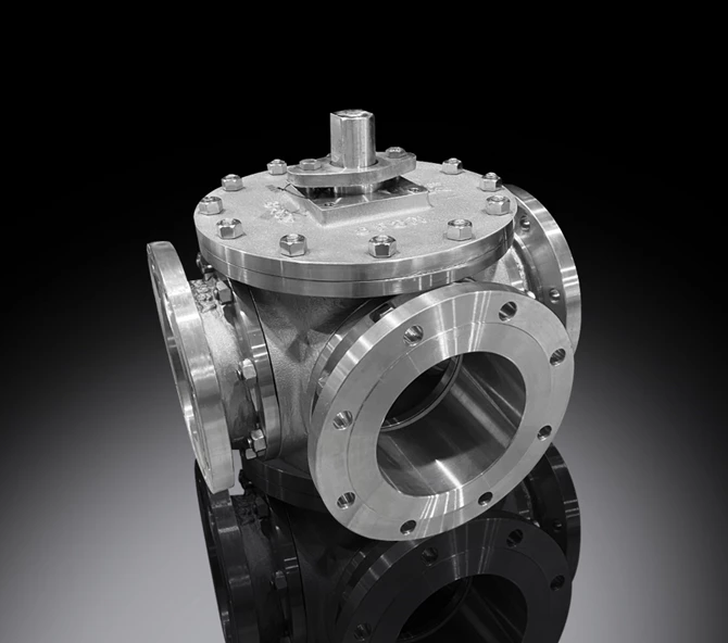 30 Series 3-Way Flanged Ball Valve