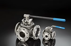 31 Series Direct Mount 3-Way Flanged Ball Valve