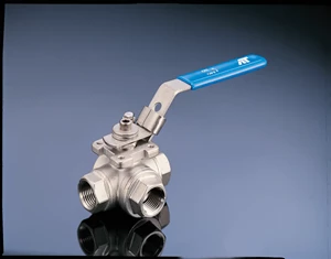 38 Series 3-Way Threaded Regular Port Ball Valve