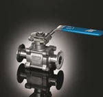 77 Series Sanitary End 3-Piece Manual Ball Valve